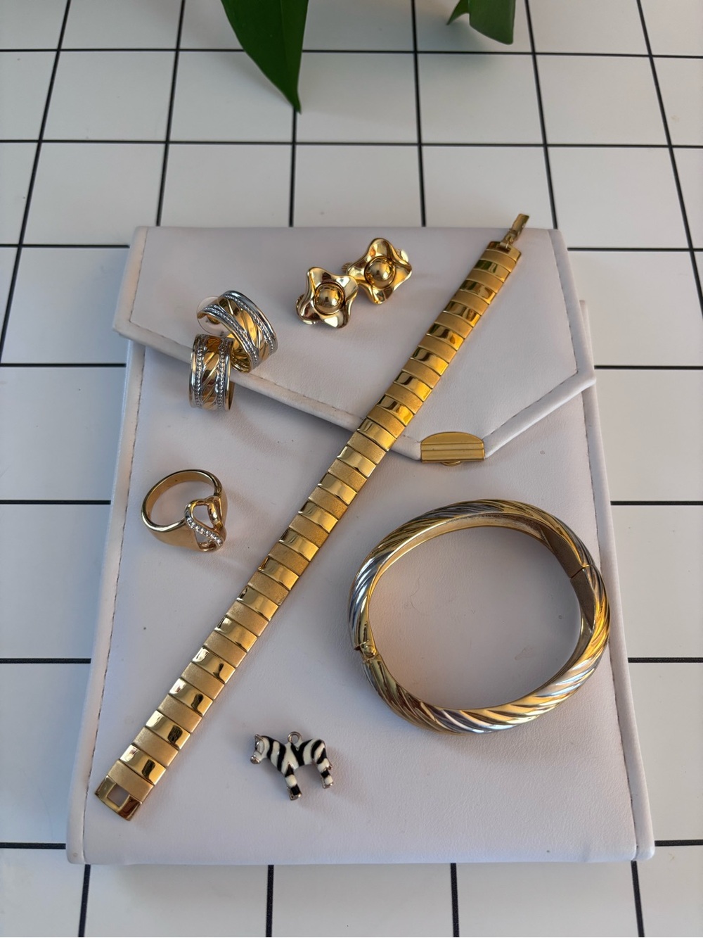 Vintage Two-Tone Gold and Silver Estate Jewelry Collection